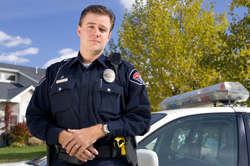 Police Officer preparing for a DUI Investigation